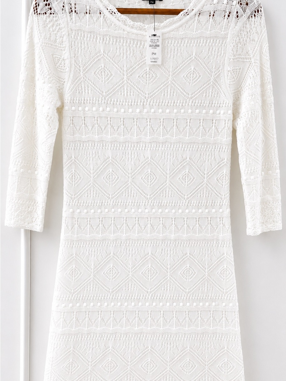 NWT Talbots White Crochet Lace Midi Dress
